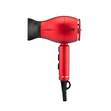 CHI&reg; 1875 Series Advanced Ionic Compact Hair Dryer in Red. View a larger version of this product image.