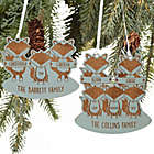 Alternate image 0 for Fox Family Personalized Wood Ornament Collection