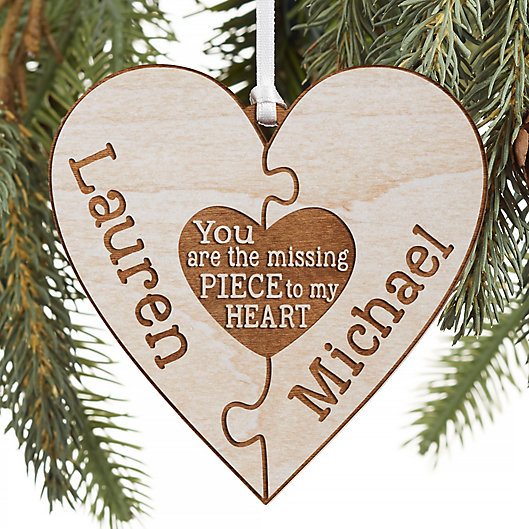 Alternate image 1 for Perfect Match Personalized Wood Ornament Collection
