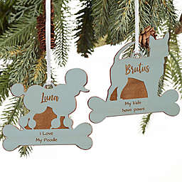 Dog Breed Personalized Wood Ornament Collection