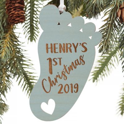 baby footprint ornament