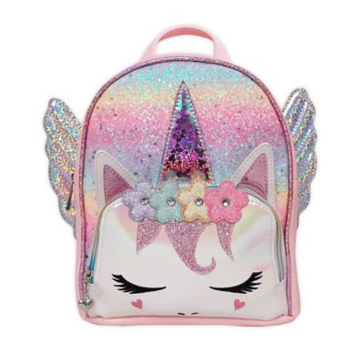 pink glitter mini backpack