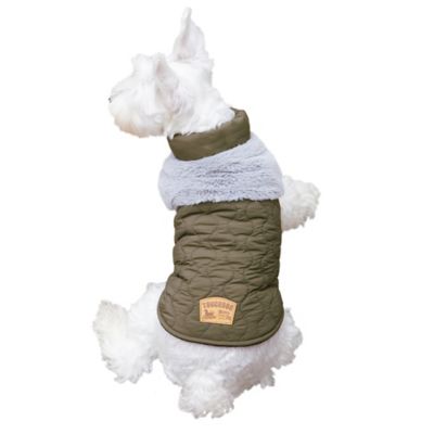 Touchdog Furrost-Bite Faux Fur Dog Jacket in Green
