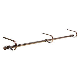 The Original MantleClip™ 36-Inch Stocking Rod Holder Set in Rubbed Bronze