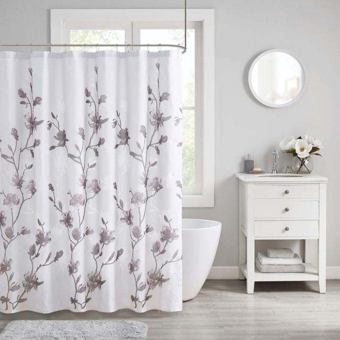 magnolia shower curtain bed bath and beyond