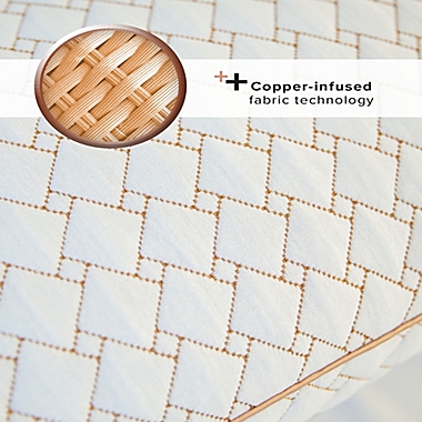 SensorPEDIC Memory Foam Cluster Bed Pillow with Copper Cover. View a larger version of this product image.