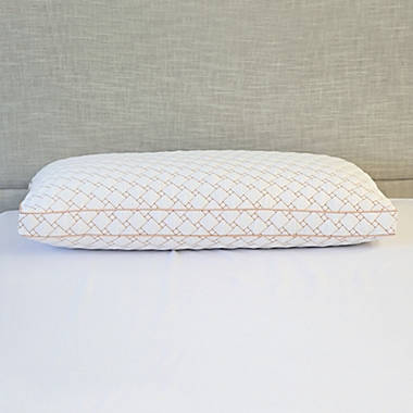 SensorPEDIC Memory Foam Cluster Bed Pillow with Copper Cover. View a larger version of this product image.