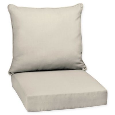 Arden Selections&trade; Solid Outdoor Deep Seat Chair Cushions