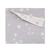 Elegant Baby Organic Cotton Grey Constellation Knit Stroller Blanket in Grey
