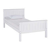 Harmony Twin Wood Platform Bed in White