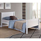 Alternate image 1 for Harmony Twin Wood Platform Bed in White