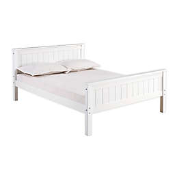Harmony Full Wood Platform Bed in White