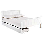 Alternate image 0 for Harmony Full Wood Platform Bed with Storage in White