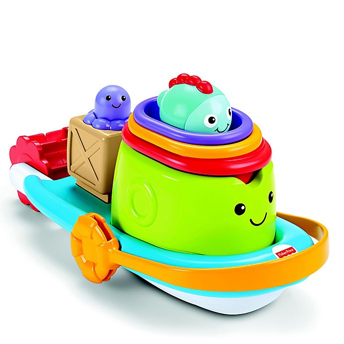 FisherPrice® Stackin' Tub Time Boat Bed Bath and Beyond