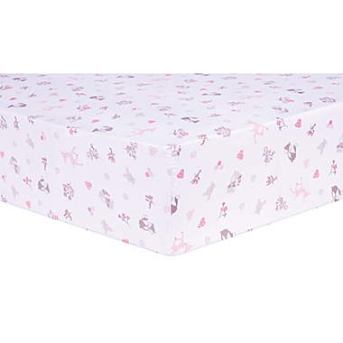 Sammy &amp; Lou 4-Piece Forest Friends Crib Bedding Set in Pink. View a larger version of this product image.