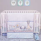 Alternate image 0 for Sammy &amp; Lou Safari Yearbook 4-Piece Crib Bedding Set in Periwinkle