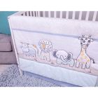 Alternate image 5 for Sammy &amp; Lou Safari Yearbook 4-Piece Crib Bedding Set in Periwinkle