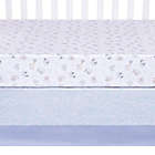 Alternate image 6 for Sammy &amp; Lou Safari Yearbook 4-Piece Crib Bedding Set in Periwinkle