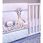 Alternate image 13 for Sammy &amp; Lou Safari Yearbook 4-Piece Crib Bedding Set in Periwinkle