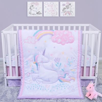 unicorn mini crib bedding