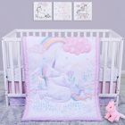 Alternate image 0 for Sammy &amp; Lou 4-Piece Unicorn Crib Bedding Set in Pink