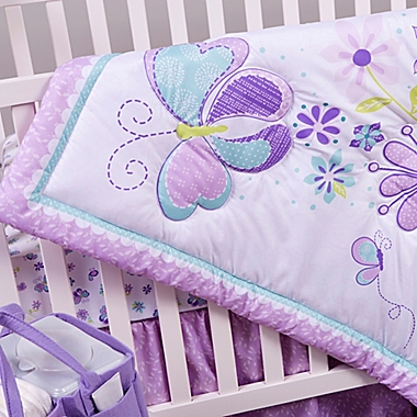 Sammy &amp; Lou Butterfly Meadow 4-Piece Crib Bedding Set. View a larger version of this product image.