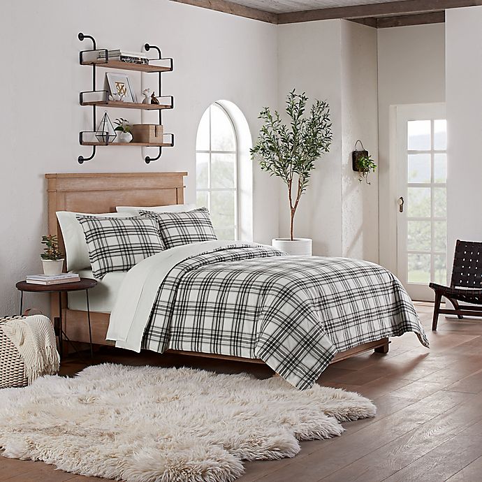 Ugg Stanford Flannel 3 Piece Duvet Cover Set Bed Bath And