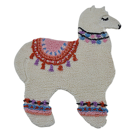 Alternate image 1 for Marmalade™ Lovely Llama 3' x 3.5' Hand Tufted Accent Rug in Ivory/Multicolor