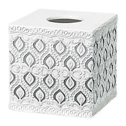 Popular Bath Monaco Boutique Tissue Box Cover in White