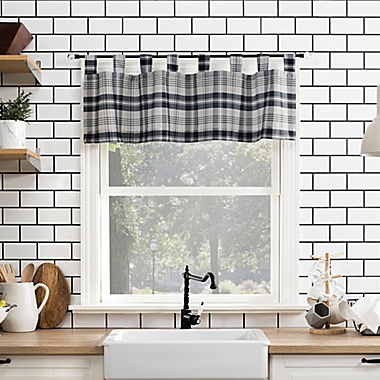 No.918&reg; Blair 36-Inch Tab Top 3-Piece Curtain Set in Coal. View a larger version of this product image.