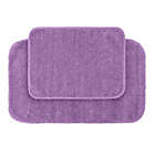 Alternate image 0 for Garland Traditional Plush Bath Rug Set in Purple (Set of 2)