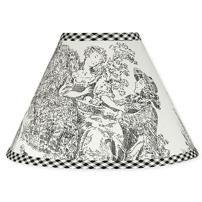 Sweet Jojo Designs French Toile Lamp, Black And White Toile Lamp Shades