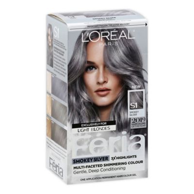 L'Oreal® Paris Feria® Smokey Silver Permanent Hair Color in S1 Smokey  Silver Customer Reviews | Bed Bath & Beyond