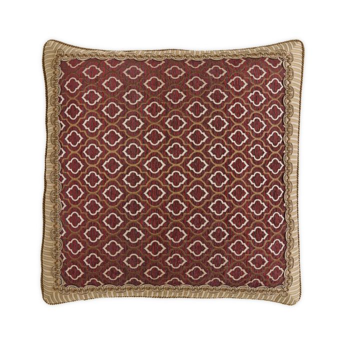 Croscill Esmeralda European Sham in Burgundy Bed Bath & Beyond