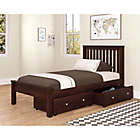 Alternate image 0 for Contempo Twin Platform Bed with Storage in Cappuccino