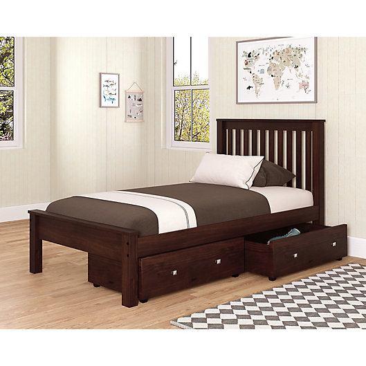 Contempo Platform Bed With Storage, Platform Bed With Storage Twin Size