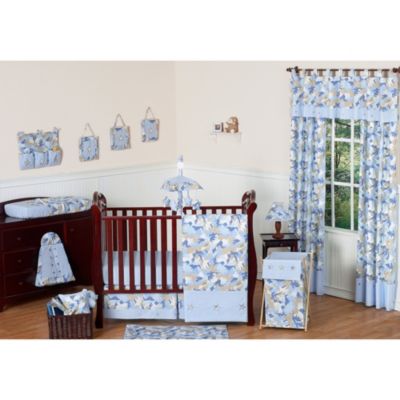 blue camo crib bedding