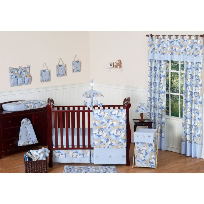 Sweet Jojo Designs Camo Crib Bedding Collection In Blue Buybuy Baby