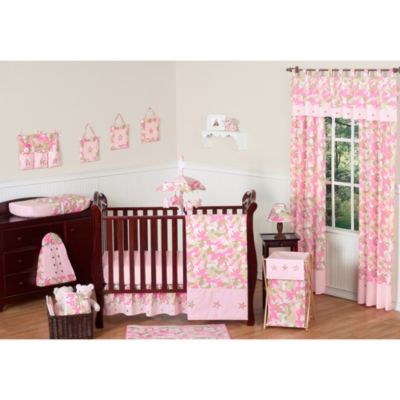 pink camo crib bedding