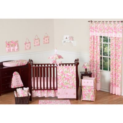 pink camo baby bedding