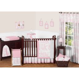 Pink And Brown Baby Crib Bedding Buybuy Baby