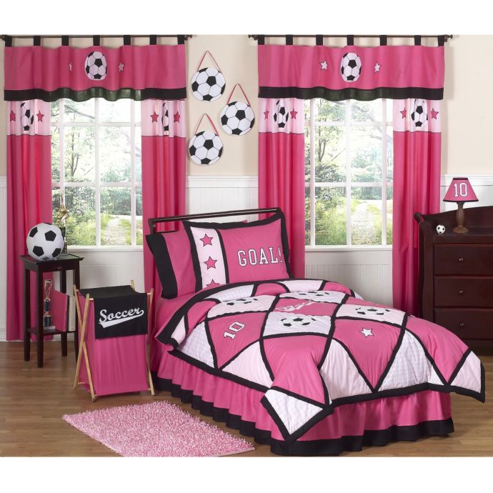 Sweet Jojo Designs Soccer Bedding Collection In Pink Bed Bath