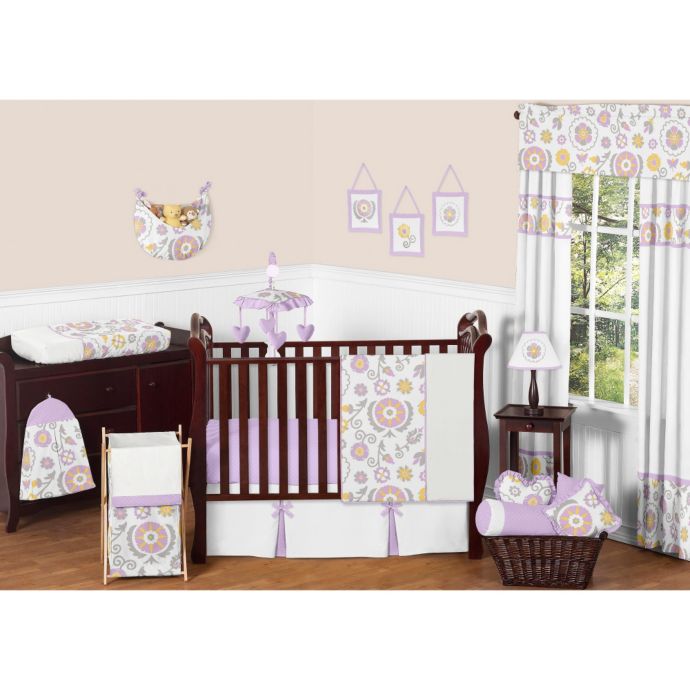 Sweet Jojo Designs Suzanna 11 Piece Crib Bedding Set In Lavender