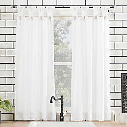 Archaeo® Washed Cotton 45-Inch Cafe Curtain in White
