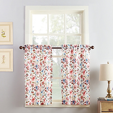 No.918&reg; Deana 36-Inch  Kitchen Curtain Set in Coral. View a larger version of this product image.