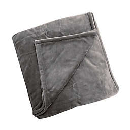 Brookstone® n-a-p® Plush Heated Twin Blanket in Grey