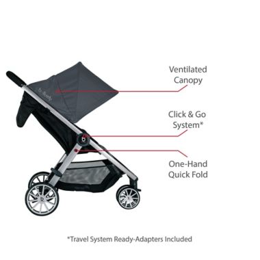 Britax&reg; B-Lively&trade; Stroller in Dove. View a larger version of this product image.