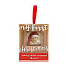 Alternate image 2 for Pearhead&reg; My First Christmas 3-Inch Photo Ornament