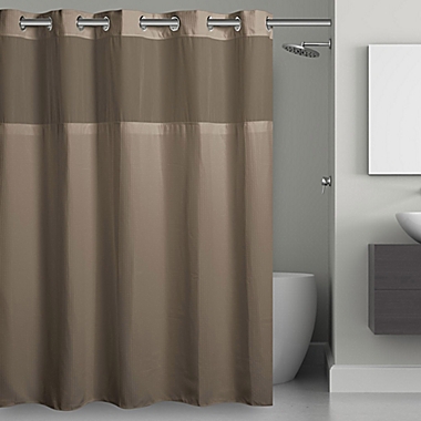 Hookless&reg; Waffle Fabric Shower Curtain. View a larger version of this product image.