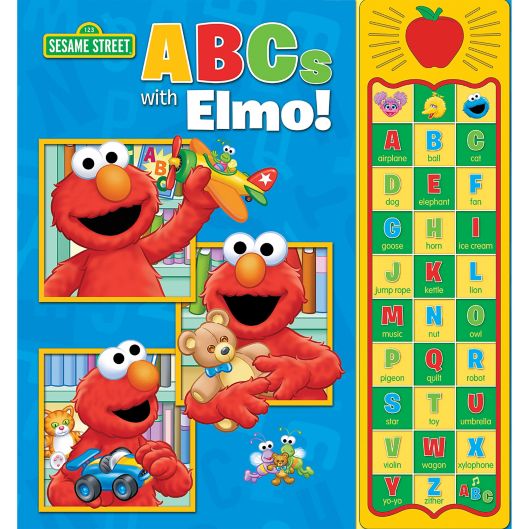 sesame street apple abcs with elmo sound book bed bath beyond